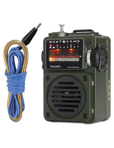 Radio Portátil Raddy RF750 AM/FM/SW/WB con Alertas NOAA