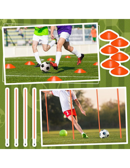 Kit de Entrenamiento de Agilidad JellyArch 4 Postes 4 Vallas Kit de Entrenamiento de Agilidad JellyArch 4 Postes 4 Vallas