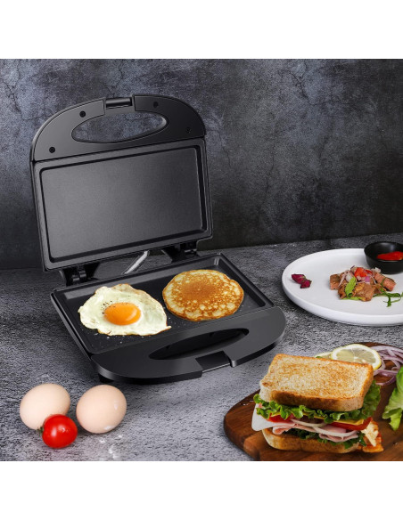 Tostadora de Sándwich Aigostar 750W Antiadherente Compacta Tostadora de Sándwich Aigostar 750W Antiadherente Compacta