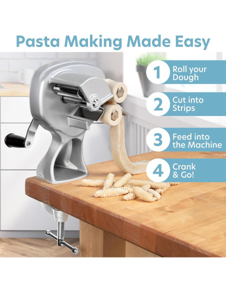 Máquina para hacer Cavatelli CucinaPro - Pasta casera fácil Máquina para hacer Cavatelli CucinaPro - Pasta casera fácil
