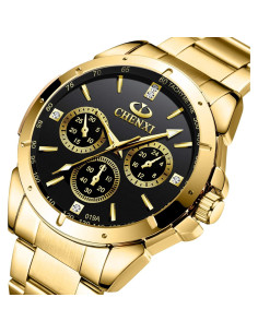 Reloj Clásico DREAMING Q&P Fq-005 Acero Inoxidable Dorado 2