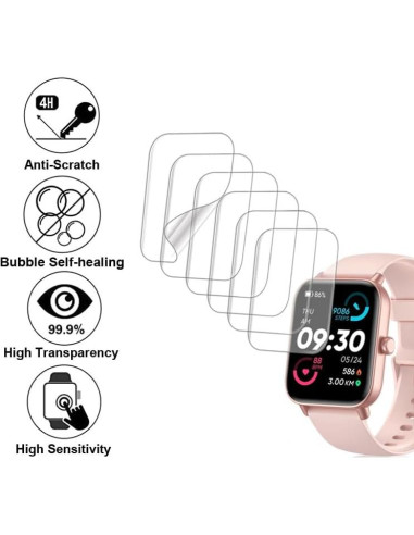 Protector de Pantalla TPU para Reloj IDW19 4.32x3.66cm