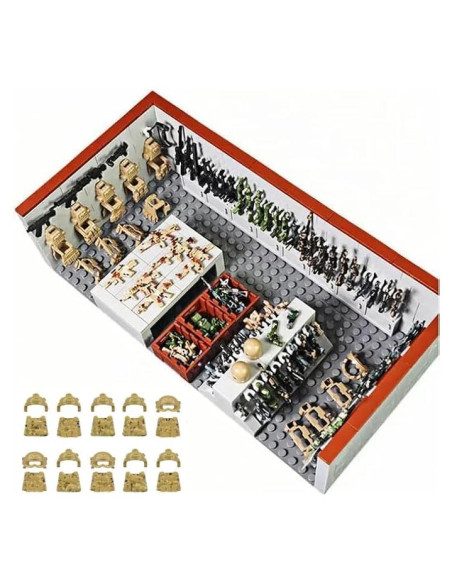 Juego de Bloques de Construcción Militar ELEFOCUS 530 Piezas Juego de Bloques de Construcción Militar ELEFOCUS 530 Piezas