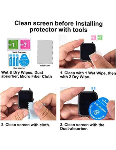 Protector de Pantalla TPU para Reloj IDW19 4.32x3.66cm