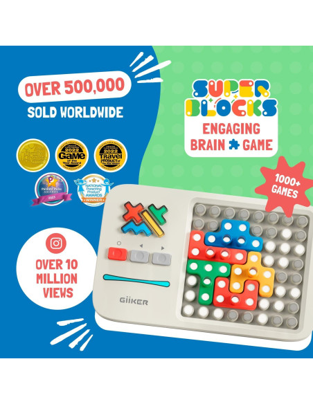 GiiKER Super Blocks Juego de Rompecabezas 1000+ Desafíos