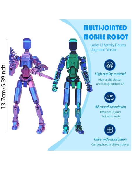 Conjunto de Figuras de Acción PEKOIU T13 Multi-Articuladas Conjunto de Figuras de Acción PEKOIU T13 Multi-Articuladas