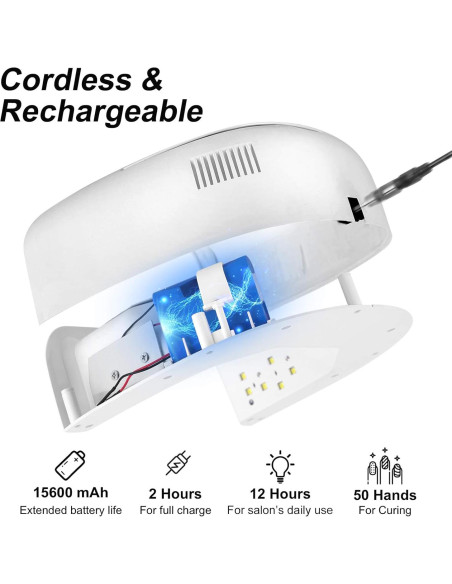 Lámpara de Uñas LED UV 60W Inalámbrica Mosquitowanan - Secado Rápido Lámpara de Uñas LED UV 60W Inalámbrica Mosquitowanan - Secado Rápido