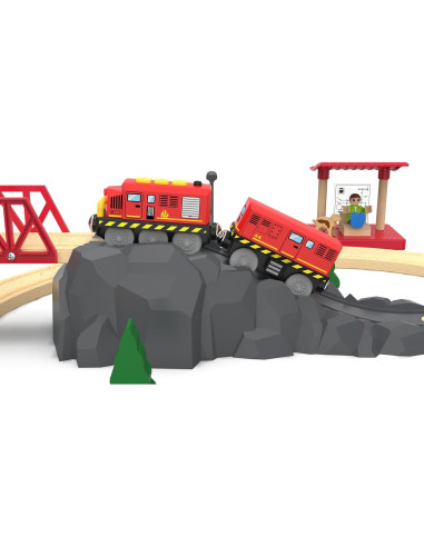 Tren Locomotora a Batería May & Z para Pista de Madera