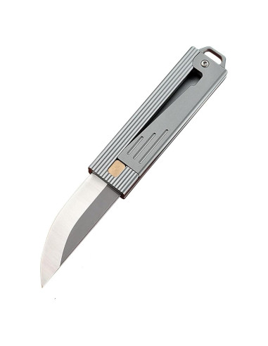 Cuchillo de bolsillo plegable WIizyzfhy de acero D2 gris 14.22 cm
