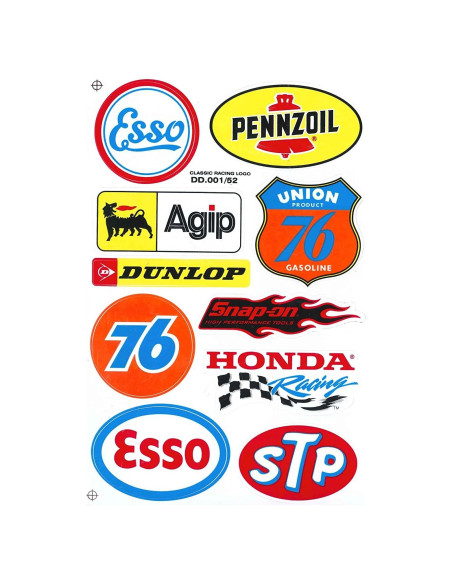 Calcomanías Motocross Racing Sponsor C214 - 280x170mm Calcomanías Motocross Racing Sponsor C214 - 280x170mm
