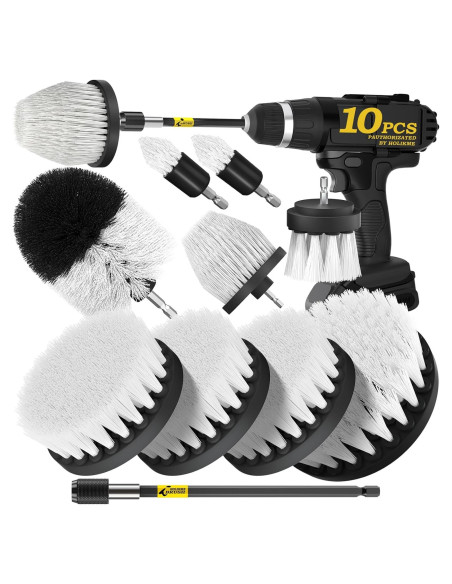 Conjunto de 10 Accesorios de Limpieza Holikme para Taladro Conjunto de 10 Accesorios de Limpieza Holikme para Taladro