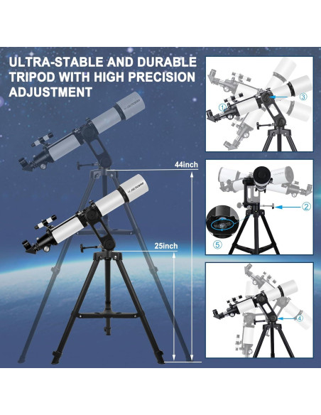 Telescopio Refractor Celticbird 90mm 700mm para Astronomía Telescopio Refractor Celticbird 90mm 700mm para Astronomía