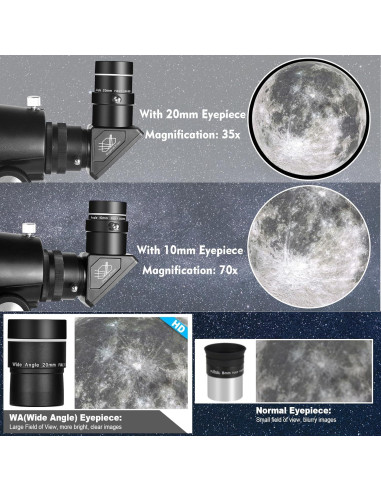 Telescopio Refractor Celticbird 90mm 700mm para Astronomía