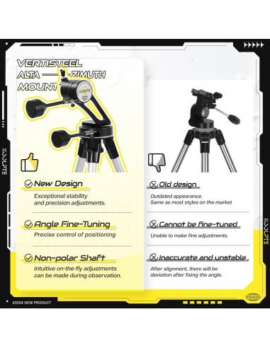 Telescopio Refractor Koolpte AZ90700 90mm 700mm con Control Remoto