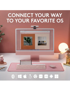 Teclado Inalámbrico Logitech K585 Rosa Multi-Dispositivo 2