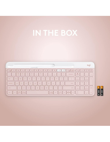 Teclado Inalámbrico Logitech K585 Rosa Multi-Dispositivo