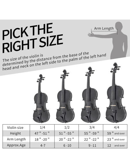 Violín Acústico 1/2 FDT&ENJOY para Principiantes con Accesorios Violín Acústico 1/2 FDT&ENJOY para Principiantes con Accesorios