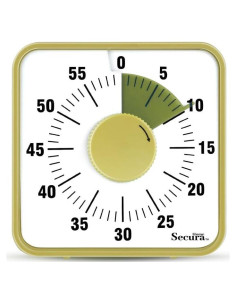 Temporizador Visual Secura 60 Minutos Mecánico con Respaldo Magnético