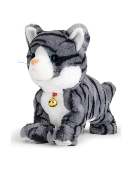 Gato Robot Interactivo Smalody con Ojos LED - Gris Gato Robot Interactivo Smalody con Ojos LED - Gris