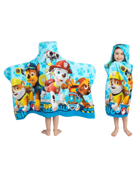 Toalla con Capucha Franco Paw Patrol 61x127 cm Multicolor Toalla con Capucha Franco Paw Patrol 61x127 cm Multicolor