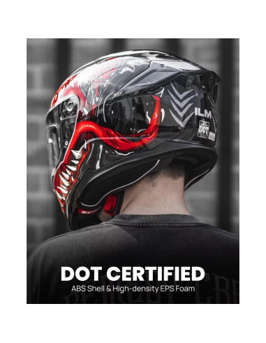 Casco Integral ILM 861A Doble Visera Mediano LaNoche