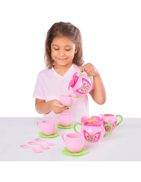 Juego de té temático mariposa Melissa & Doug 15 piezas Juego de té temático mariposa Melissa & Doug 15 piezas