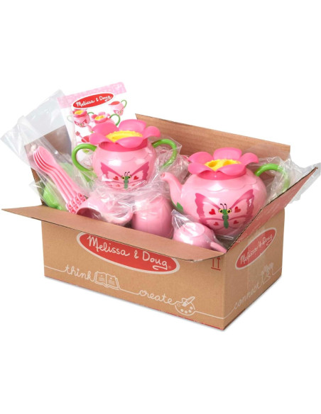 Juego de té temático mariposa Melissa & Doug 15 piezas Juego de té temático mariposa Melissa & Doug 15 piezas