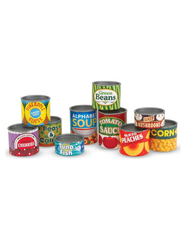 Juego de Latas de Comida Melissa & Doug - 10 Piezas 3+ Años