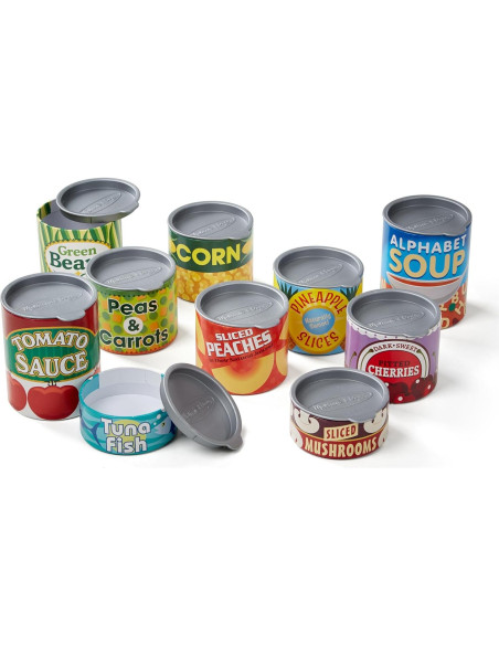 Juego de Latas de Comida Melissa & Doug - 10 Piezas 3+ Años Juego de Latas de Comida Melissa & Doug - 10 Piezas 3+ Años