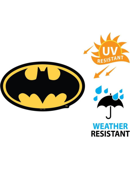 Calcomanía Vinilo Batman Logo Ovalado 10 cm Resistente UV Calcomanía Vinilo Batman Logo Ovalado 10 cm Resistente UV