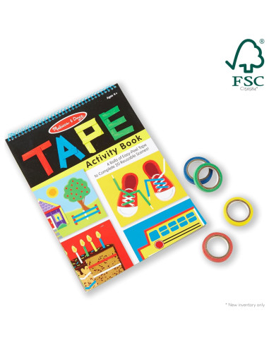 Libro de Actividades con Cinta Melissa & Doug - 20 Páginas Reutilizables