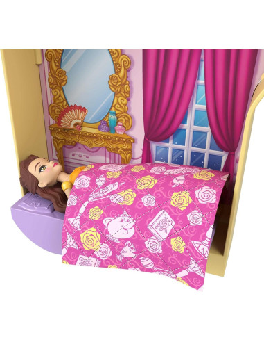 Casa de Muñecas Apilable Disney Bella Mattel 9 Piezas