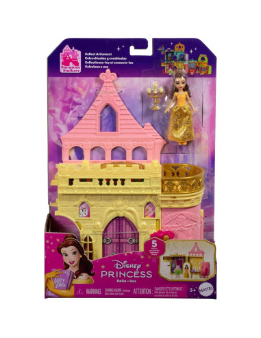 Casa de Muñecas Apilable Disney Bella Mattel 9 Piezas