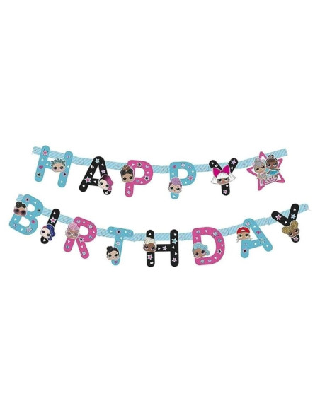 Banner Articulado LOL Surprise Grande Multicolor - Papel Resistente Banner Articulado LOL Surprise Grande Multicolor - Papel Resistente
