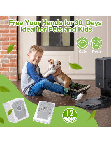 Paquete de 12 Bolsas de Vacío Rowhalf para iRobot Roomba