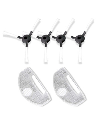 Kit de Repuesto para Aspiradora Robot Pure Clean PRTPUCRC251 - 4 Cepillos y 2 Filtros