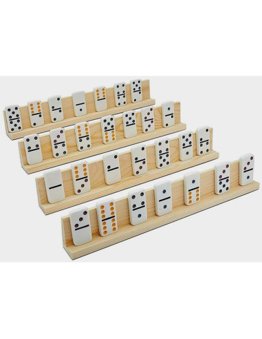 Soportes de Dominó de Madera UPKOCH 4 Piezas 18,99 cm