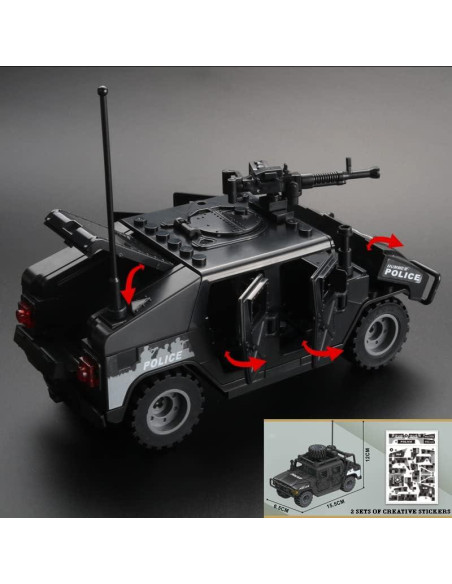 Bloques de Construcción Militar - Kit Camión 4 en 1 para Niños Bloques de Construcción Militar - Kit Camión 4 en 1 para Niños