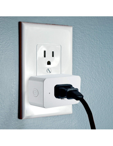 Enchufe Inteligente WiFi Satco S11266 ON/OFF, Blanco