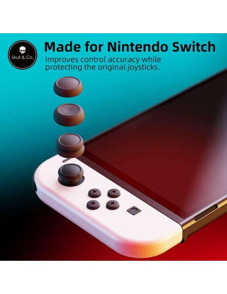 Tapas de Joystick Skull & Co. para Nintendo Switch - Rojo Tapas de Joystick Skull & Co. para Nintendo Switch - Rojo