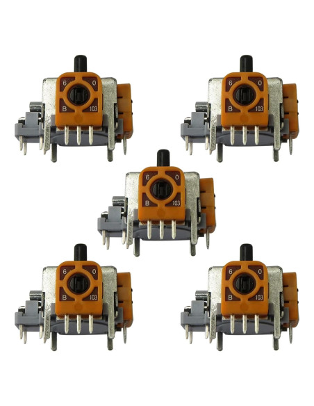 5 Piezas Joystick Analógico 3D Reemplazo Xbox 360 USonline911 5 Piezas Joystick Analógico 3D Reemplazo Xbox 360 USonline911