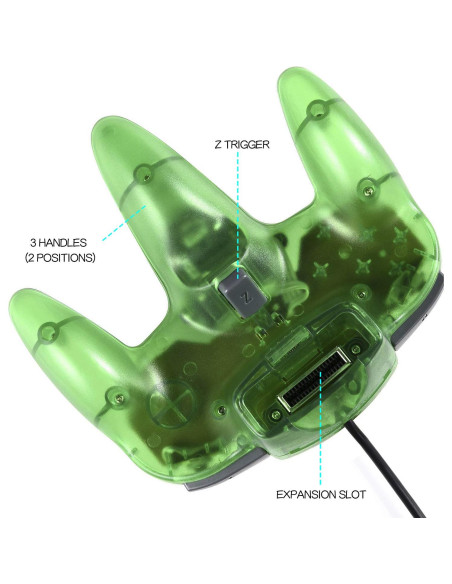 Controlador Clásico N64 miadore Verde y Naranja 10 Botones Controlador Clásico N64 miadore Verde y Naranja 10 Botones
