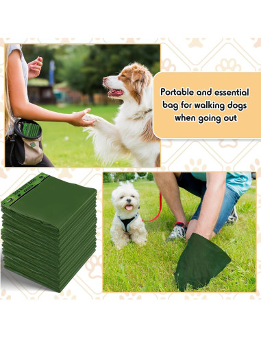 Bolsas de Desechos para Perros Ireer 5000 Pcs Verde