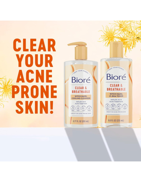 Limpiador Facial Bioré con Hamamelis 200 ml para Acné Limpiador Facial Bioré con Hamamelis 200 ml para Acné