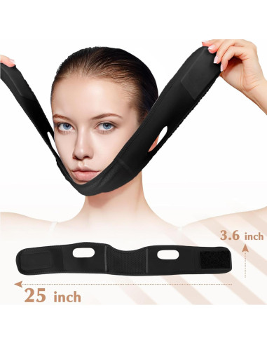 Mascarilla V Line Beiskll con Correa Ajustable para Mandíbula