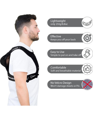 Entrenador de Sueño Lateral ApneaShield - Dispositivo Antironquidos