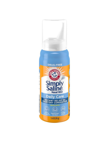 Spray Nasal Simply Saline ARM & HAMMER 45g Alivio Congestión Spray Nasal Simply Saline ARM & HAMMER 45g Alivio Congestión