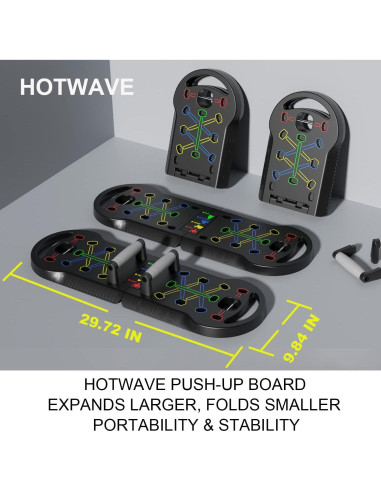 Tabla de Flexiones HOTWAVE Plegable 20 en 1 Portátil