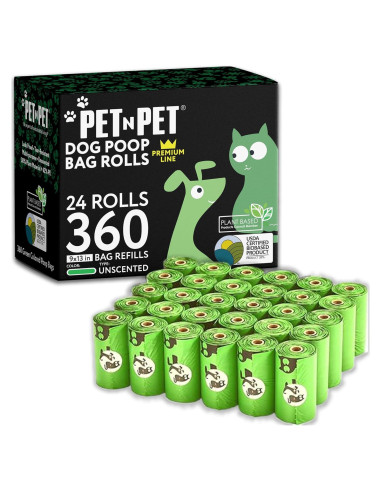 Bolsas de Desechos para Perros PET N PET 360 Cuentas Verde