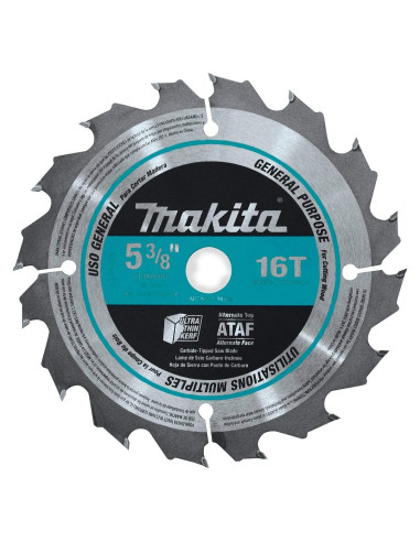 Hoja de sierra circular Makita A-94904 5-3/8" 16 dientes carburo